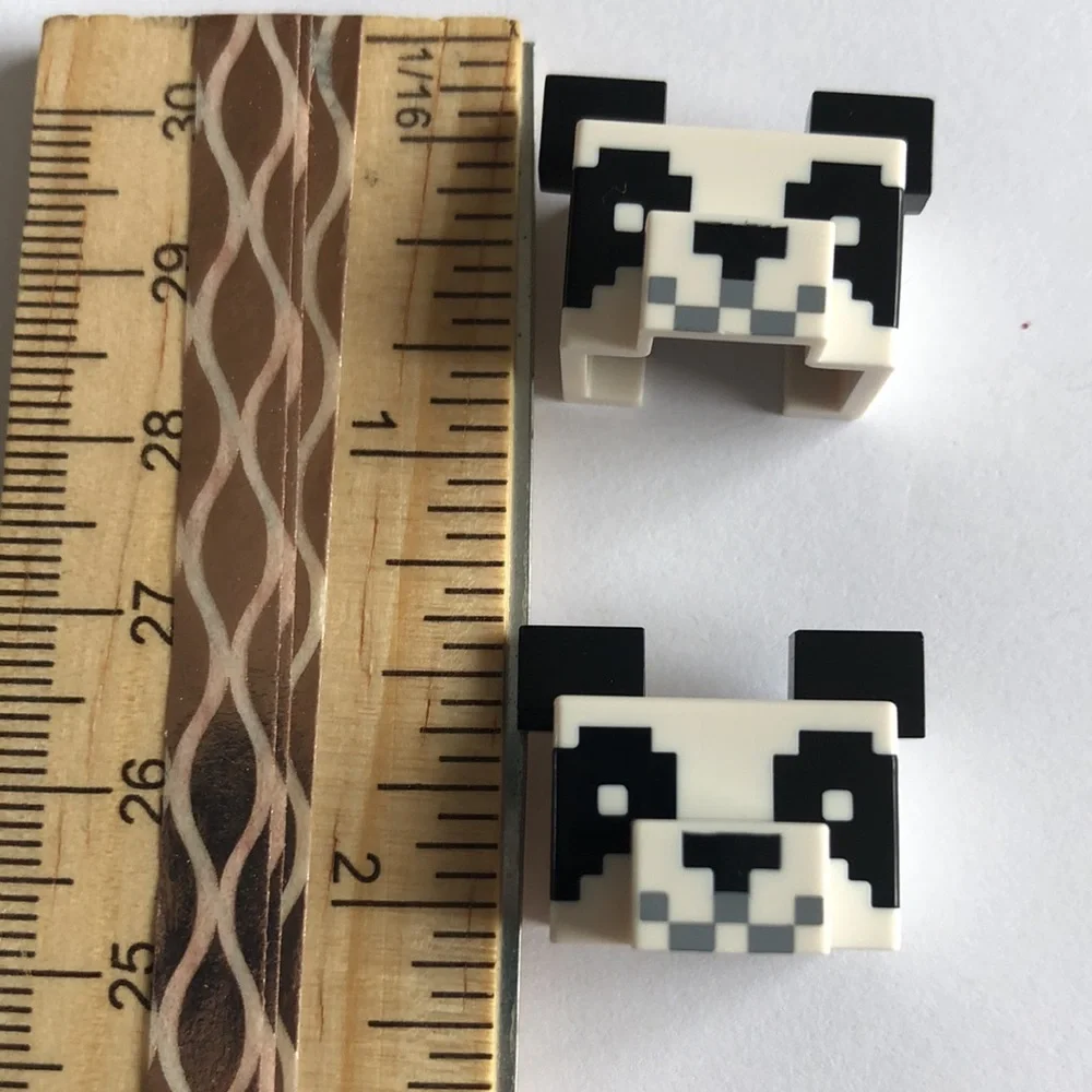 LEGO panda Heads LEGO Minecraft Panda heads Panda Minecraft LEGO heads